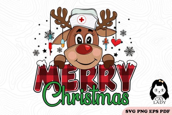 A Nurse Reindeer Design for Real Holiday Stitching
