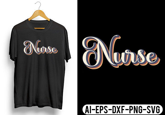 A Nurse T-Shirt Design for Real Embroidery Projects