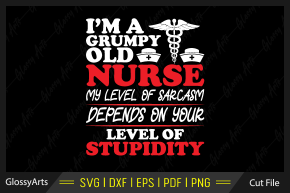 Evaluating a Grumpy Nurse Embroidery Design