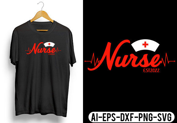 Nurse Est. 2022 T-Shirt Design Review