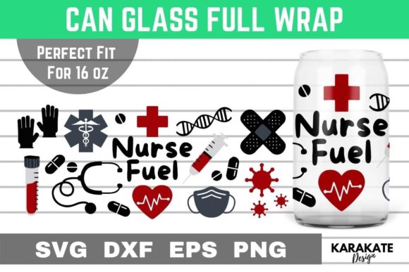 Nurse Fuel Libbey 16oz Can Glass SVG – A Designer’s Review