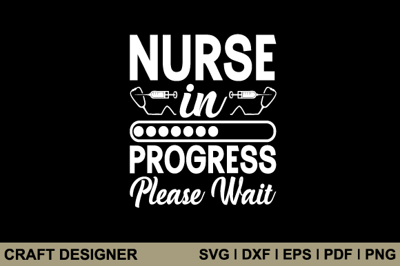 Nurse in Progress Please Wait Svg File